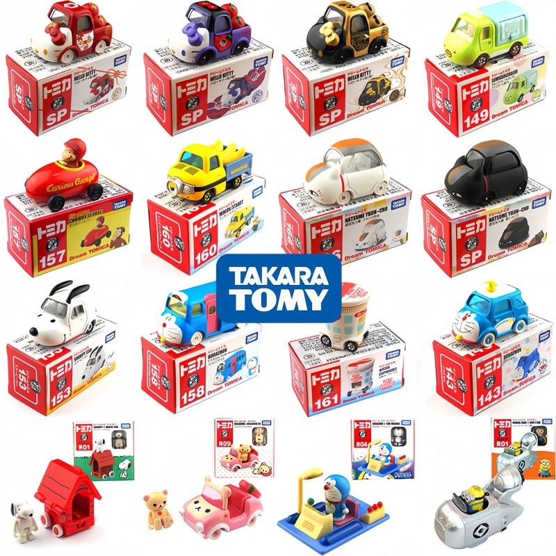 Vintage Collectible Toy Cars - Tomica Dream Cartoon Simulatie Autoserie Snoopy