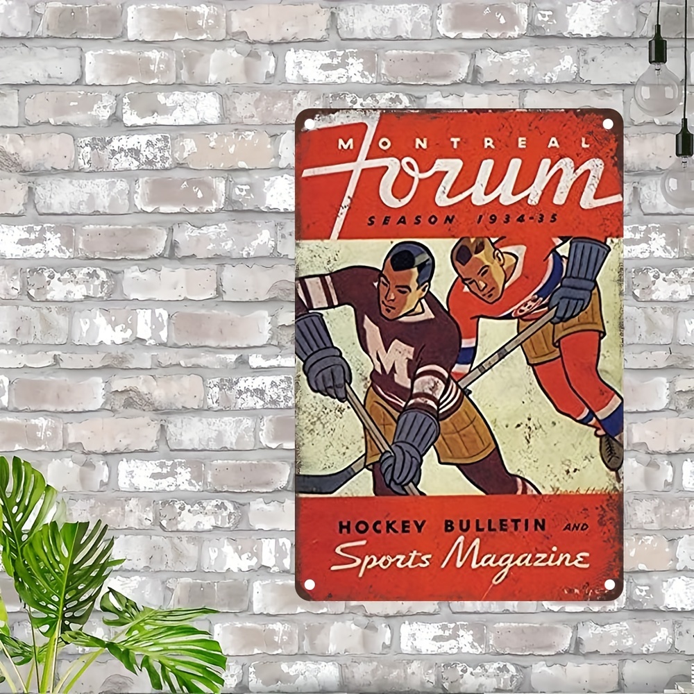 Vintage Collectible Magazines - Vintage Montreal Forum seizoen 1944-45 metalen