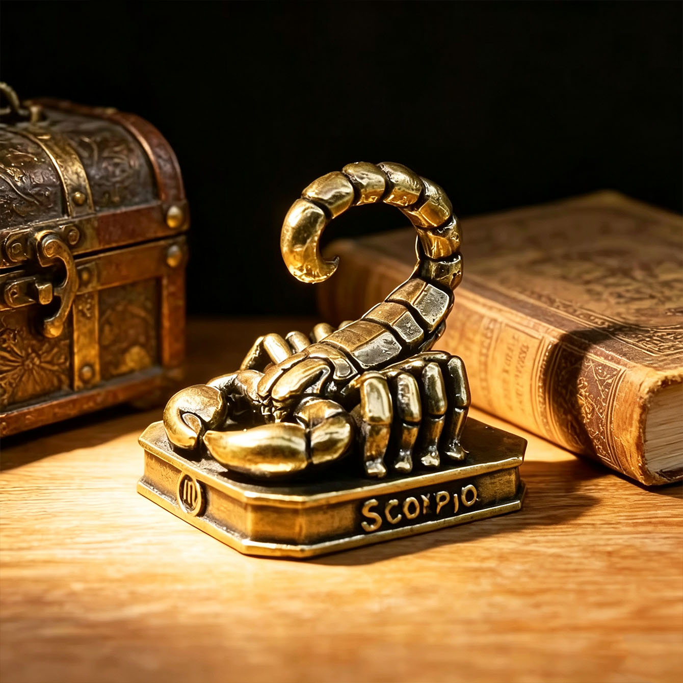 Vintage Collectible Furniture - Handgemaakte messing dierenriemornamenten - vintage dierenriembeelden,
