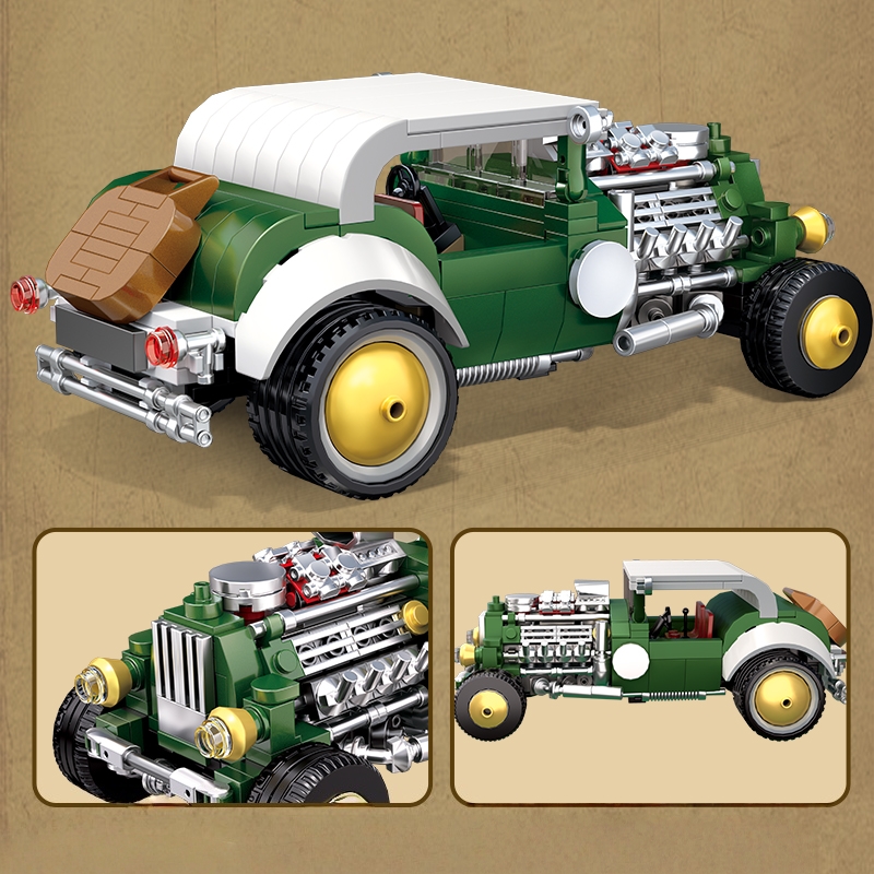 Retro vintage auto bouwstenens - Vintage Collectible Toy Cars recensie en prijs