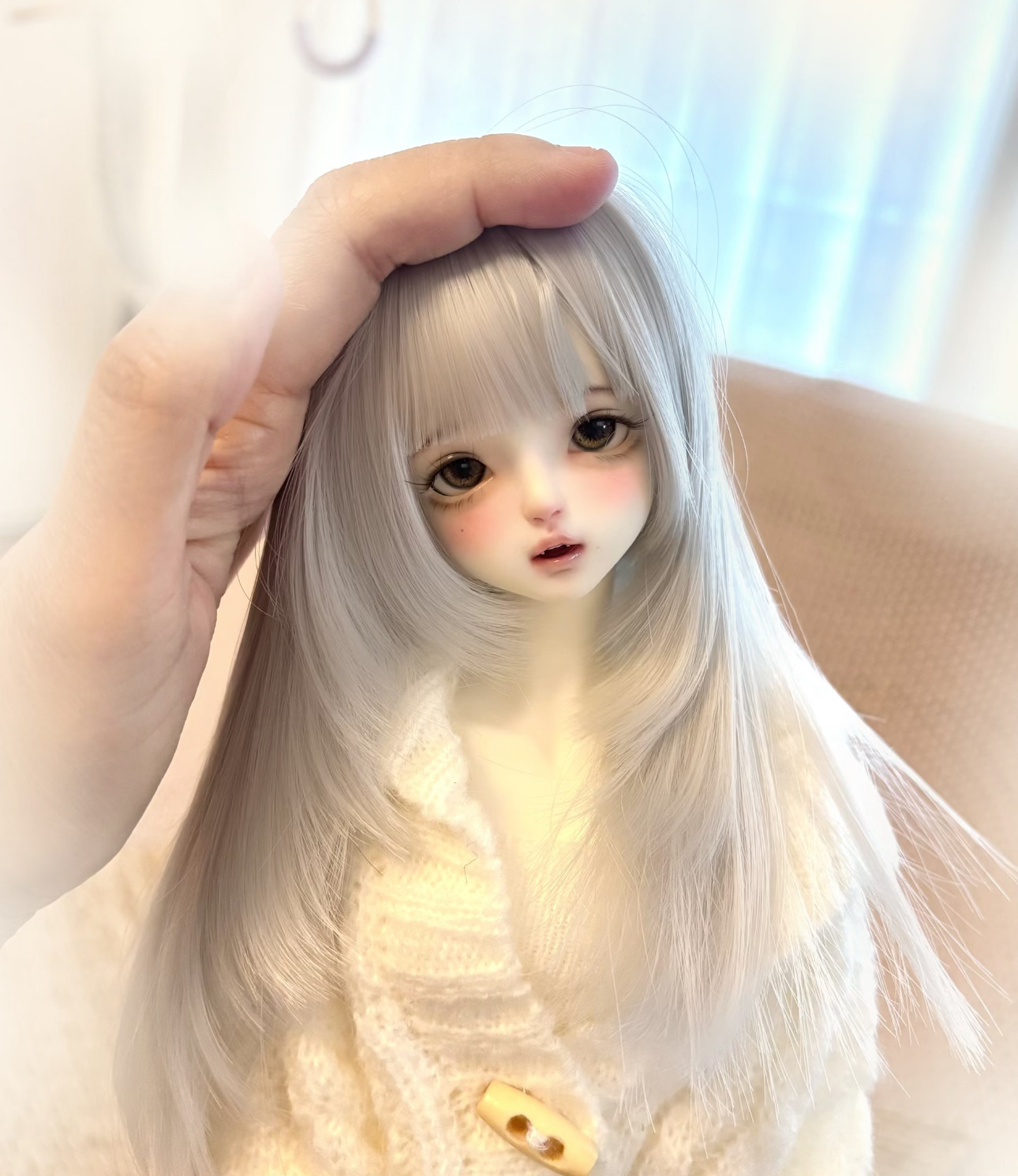 Poppenhaarpruik, vintage zoete - Vintage Collectible And Vintage Dolls recensie en prijs