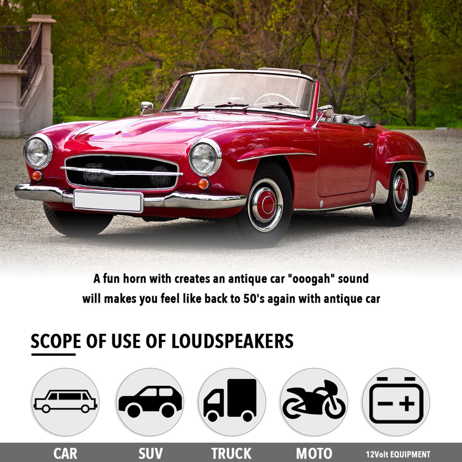 12V Vintage OO-GA Oogah Klassi - Vintage Collectible Cars recensie en prijs