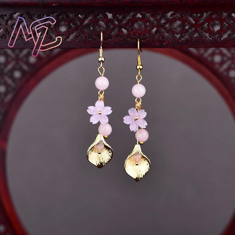 Roze natuurlijke jade bloem oo - Vintage Jewelry Collection recensie en prijs